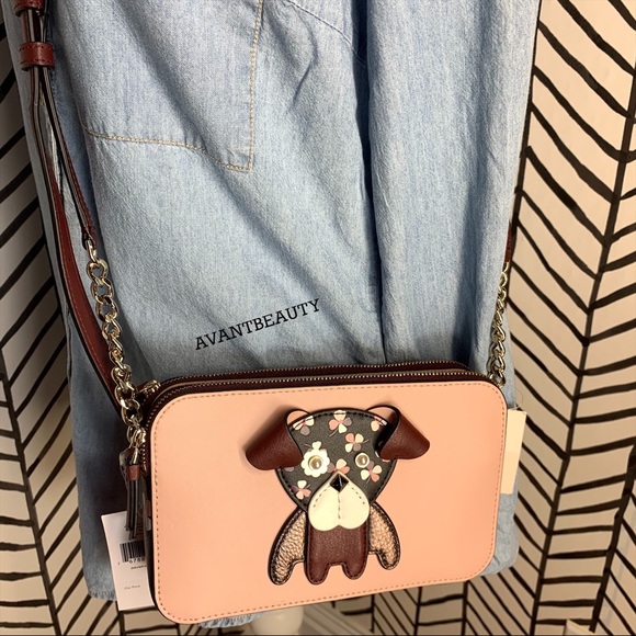 Kate spade floral pup double zip phone crossbody - Picture 7 of 11